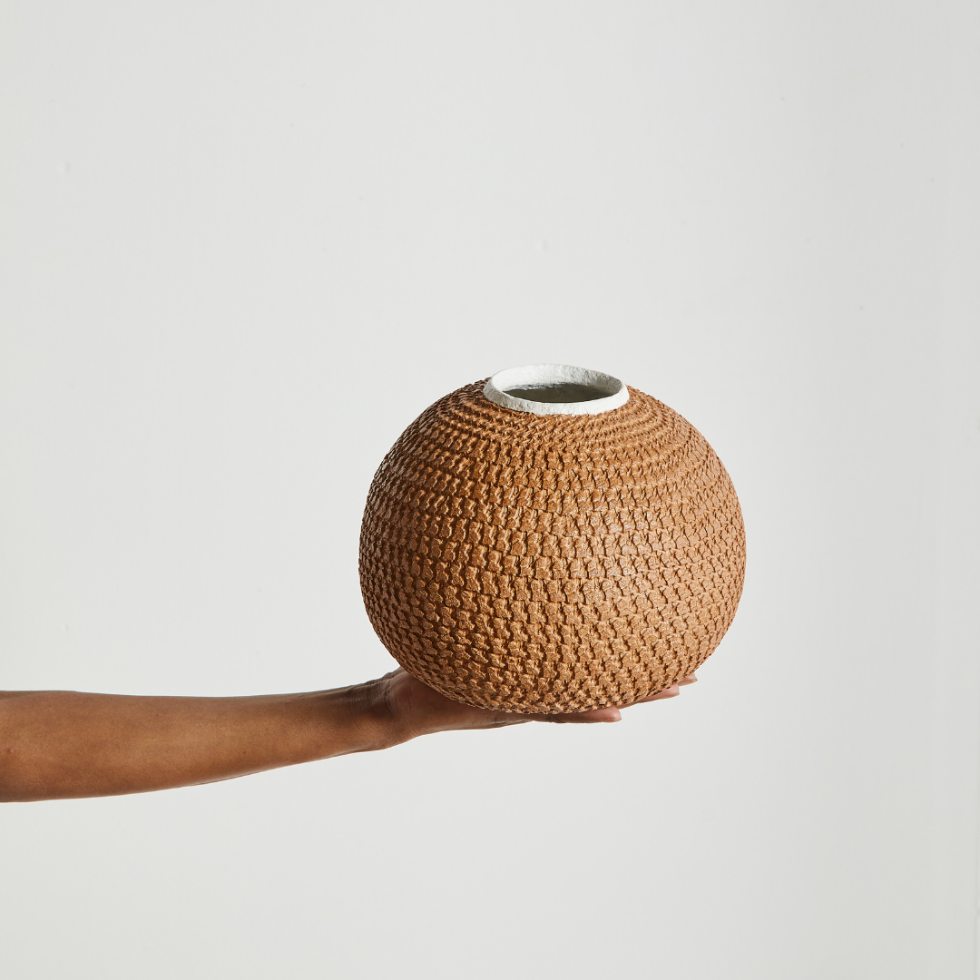 Bibi Papier Vase I Rust
