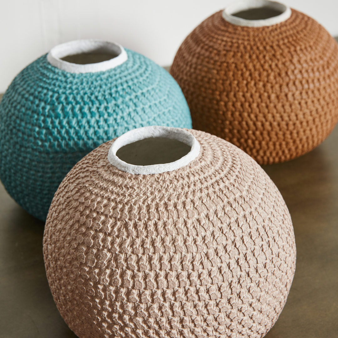 Bibi Papier Vase I Rust