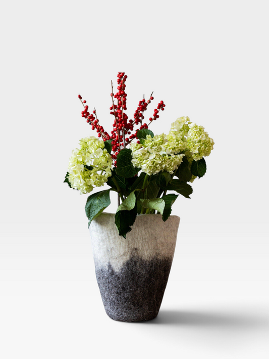 Hand-Felted Wool Table Vase