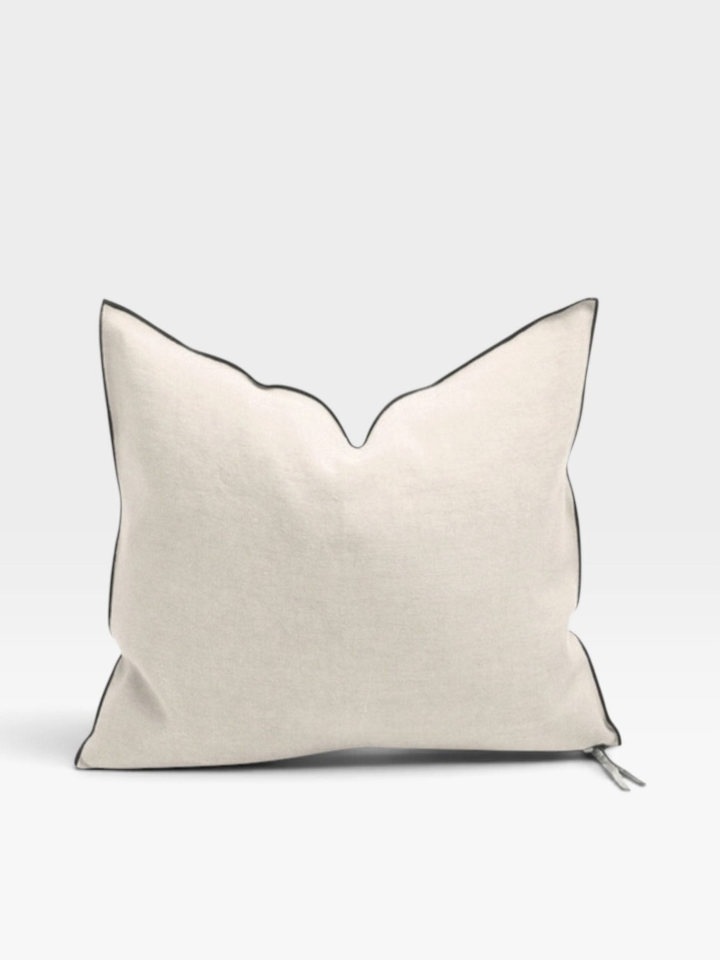 Stone Washed Linen Square Pillow Cover | Fior di Latte (Multiple Sizes)