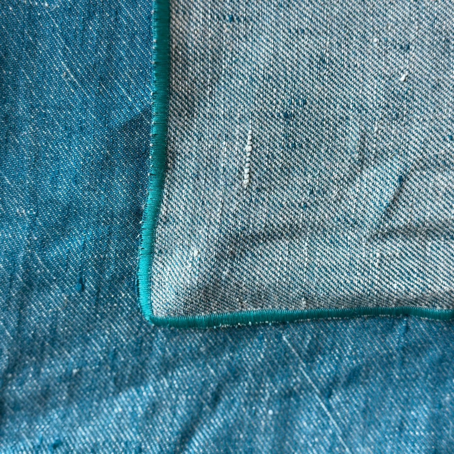 Crumpled Washed Linen Vice Versa Square Pillow Cover | (Multiple Sizes)