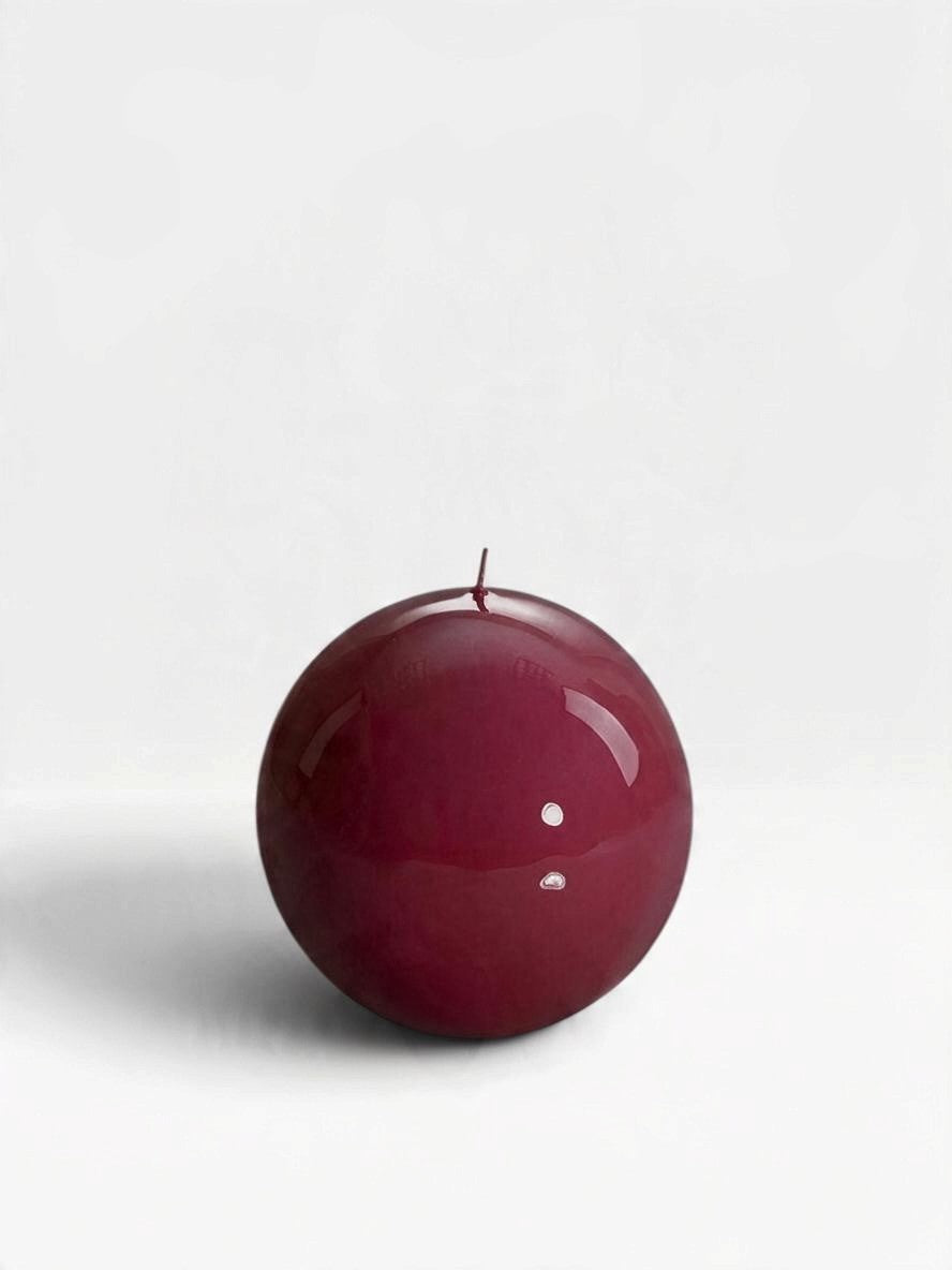 Meloria Ball Candle | Bordeaux