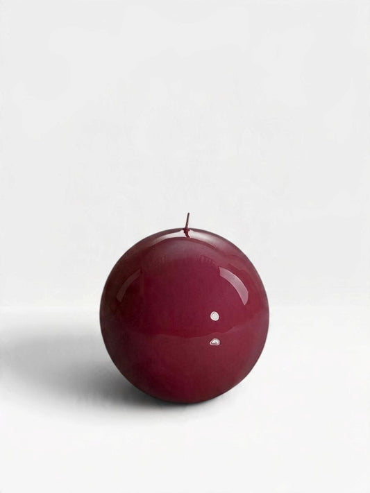 Meloria Ball Candle | Bordeaux