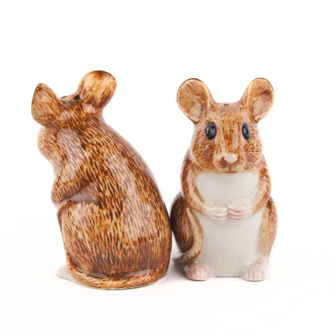 Wood Mouse Salt & Pepper Shaker Set
