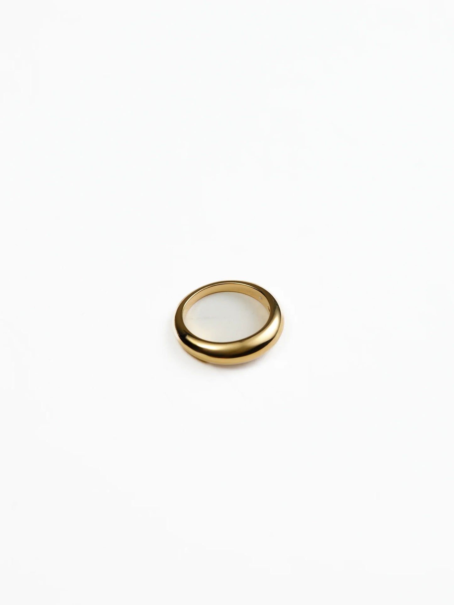 Natalie Thin Dome Ring | Gold