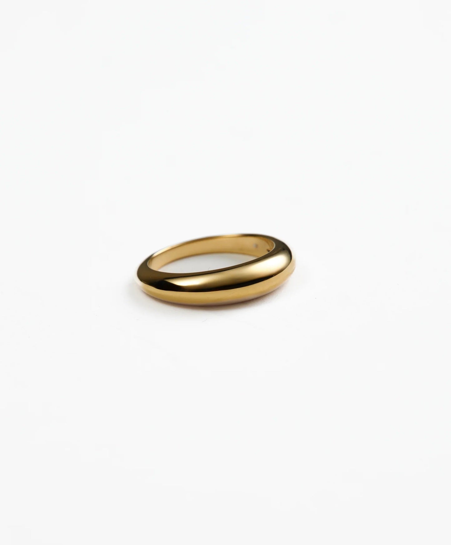 Natalie Thin Dome Ring | Gold