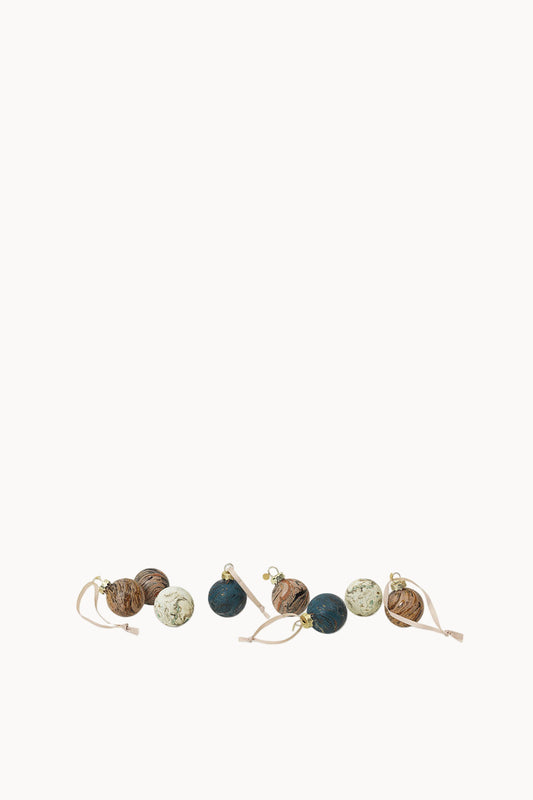 Marble Baubles | Set of 8 (Multiple Sizes)