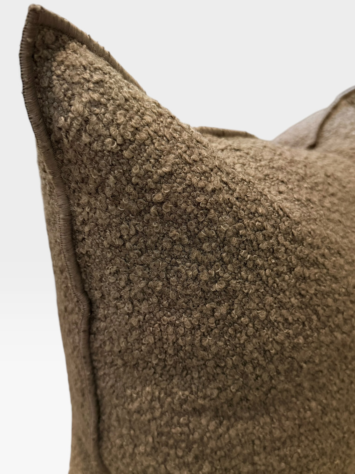 Canvas Wooly Pillow Cover | Ecorce (Multiple Sizes)