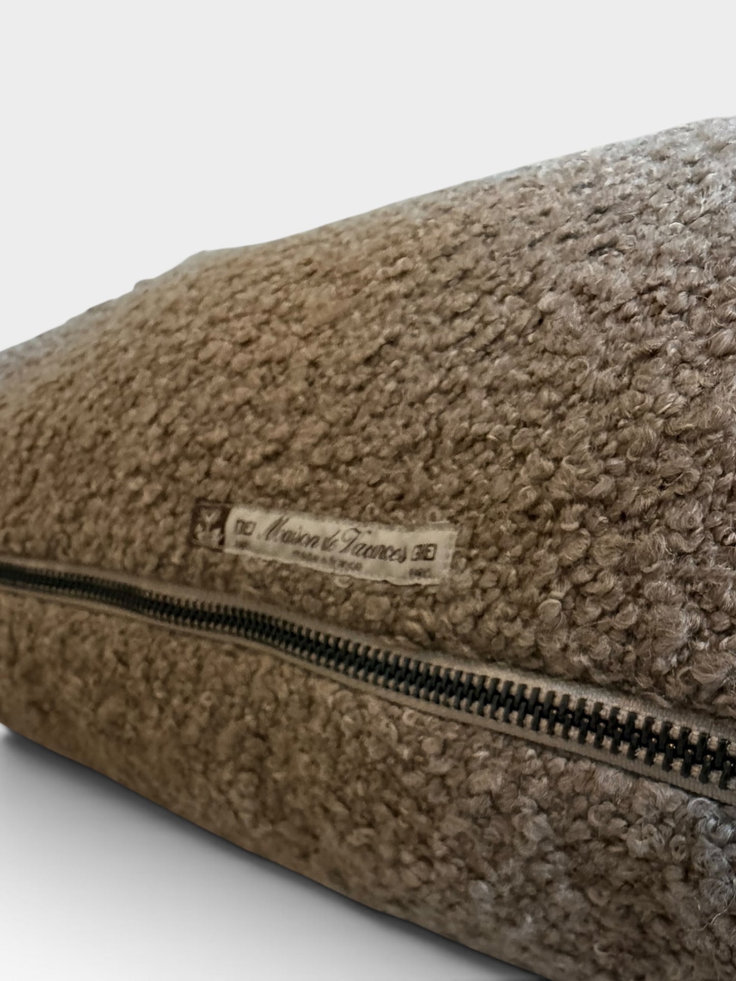 Canvas Wooly Pillow Cover | Ecorce (Multiple Sizes)