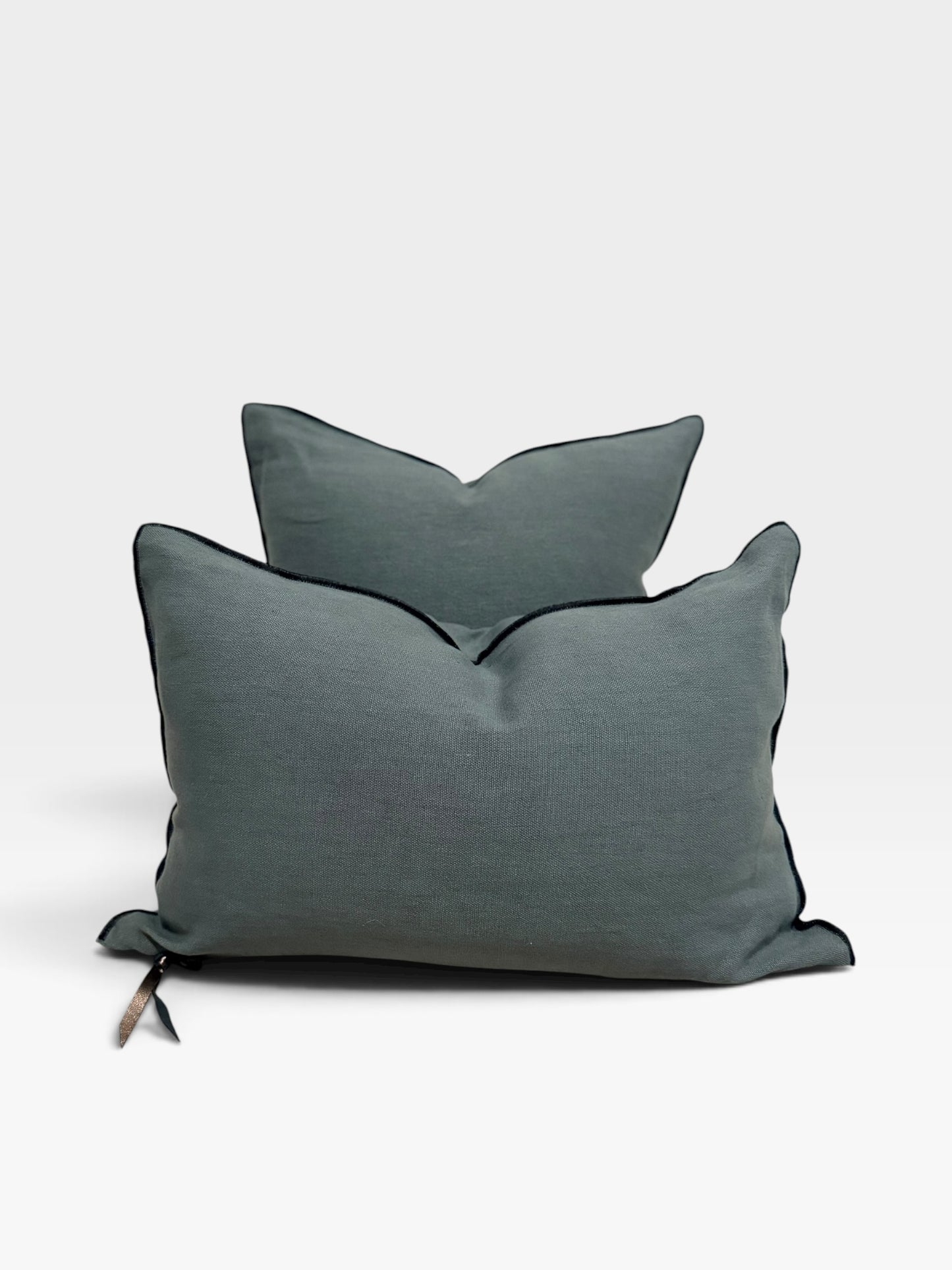 Stone Washed Linen Pillow Cover |  Canard (Multiple Sizes)