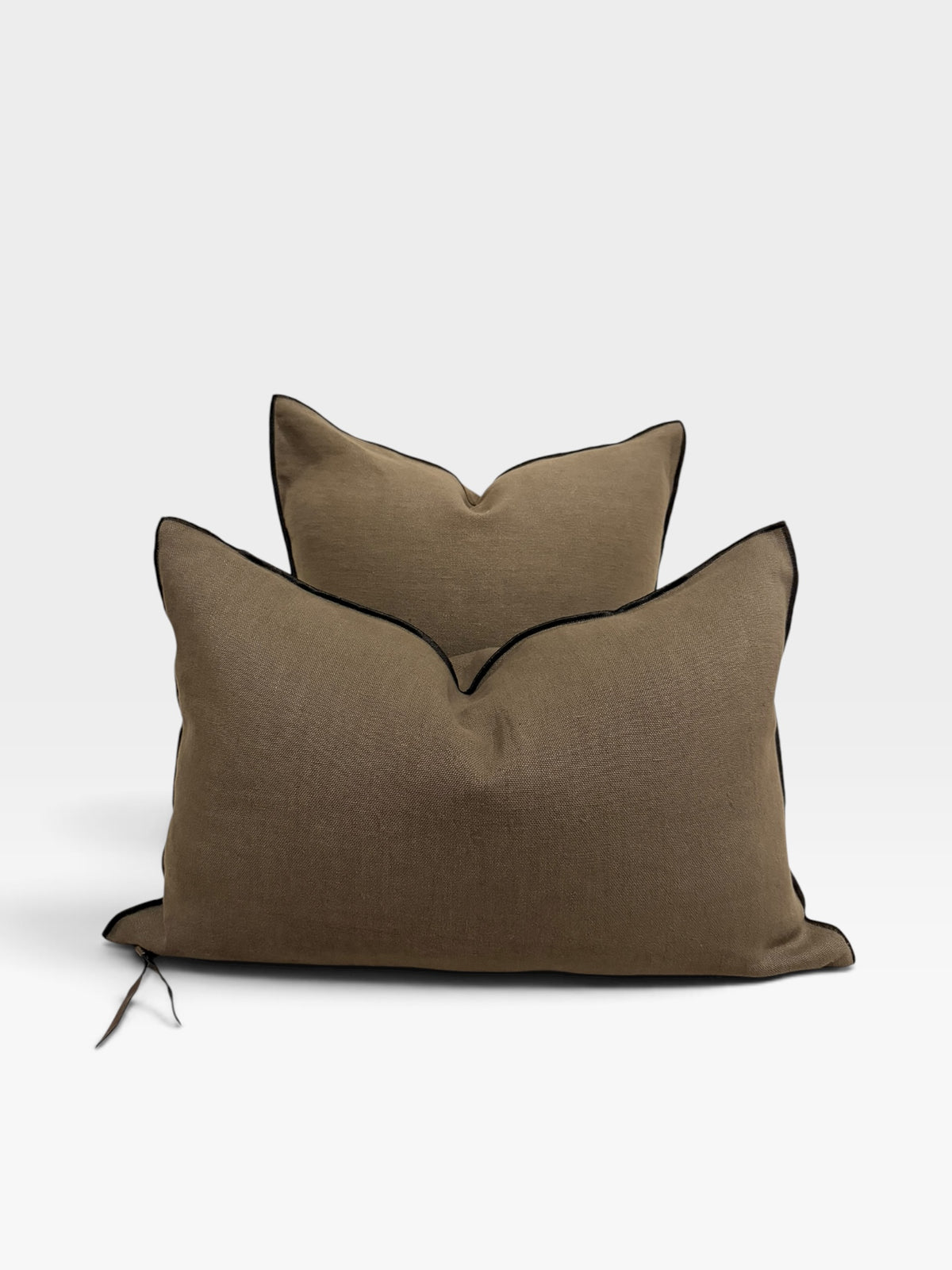 Stone Washed Linen Pillow Cover | Crocodile (Multiple Sizes)