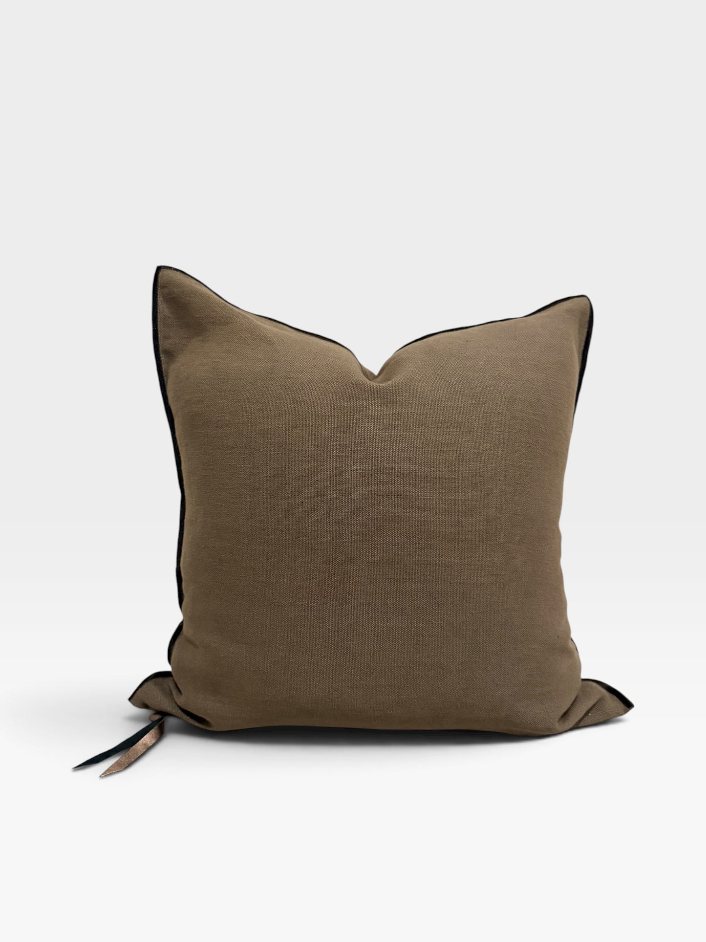 Stone Washed Linen Pillow Cover | Crocodile (Multiple Sizes)