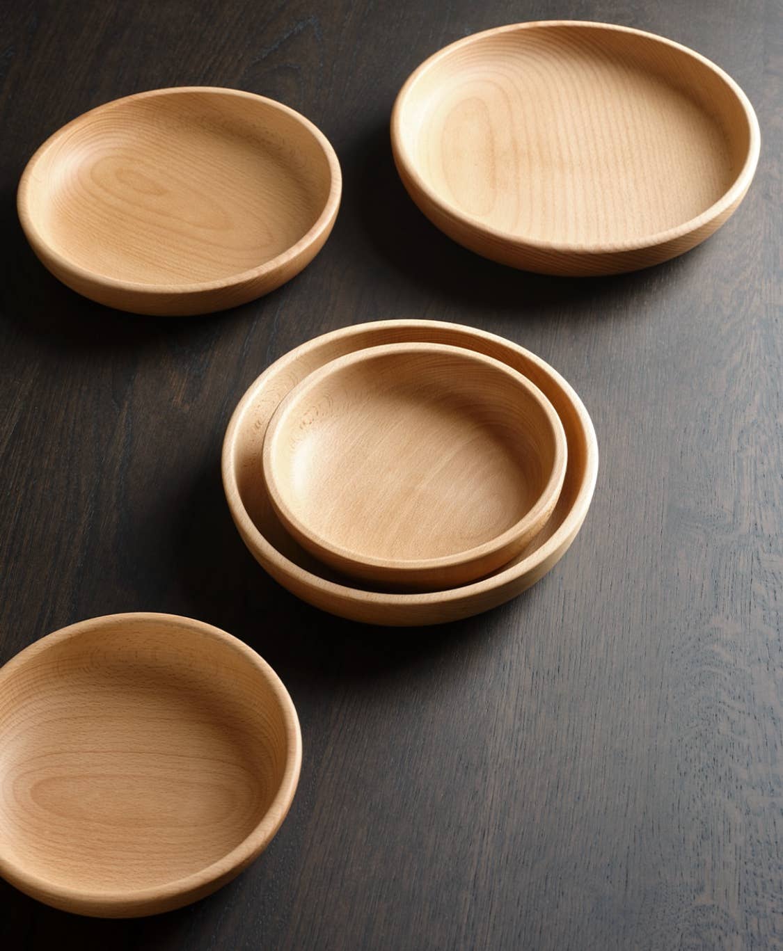 Beech Shallow Bowl (Multiple Sizes)