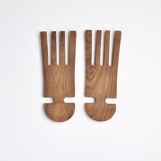 Walnut Salad Servers