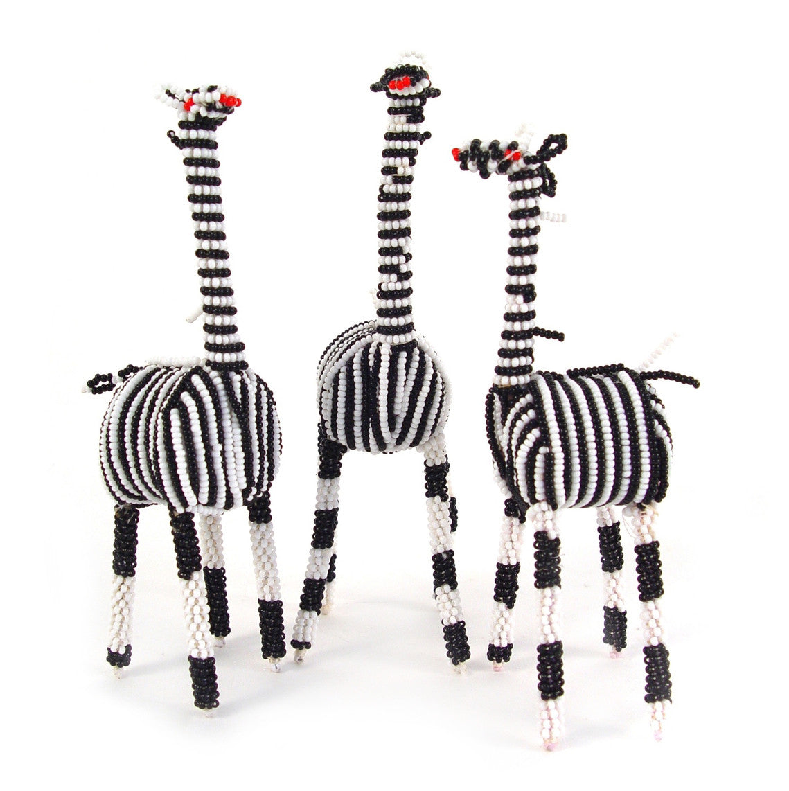 Beaded Zebra Figurine
