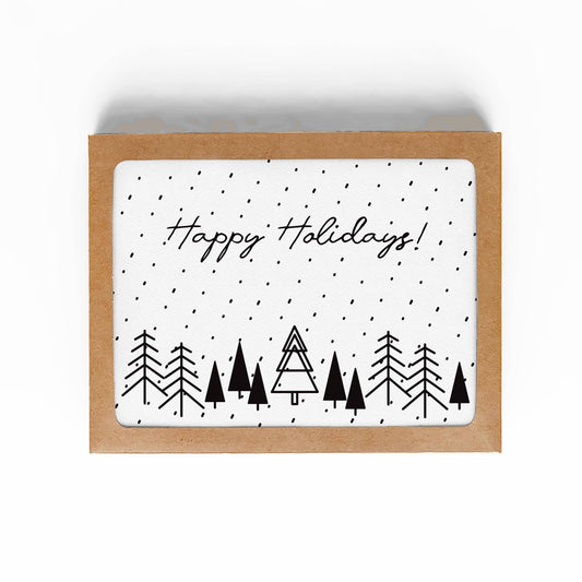 Happy Holidays Winter Wonderland Greeting Cards | Boxed Set of 6