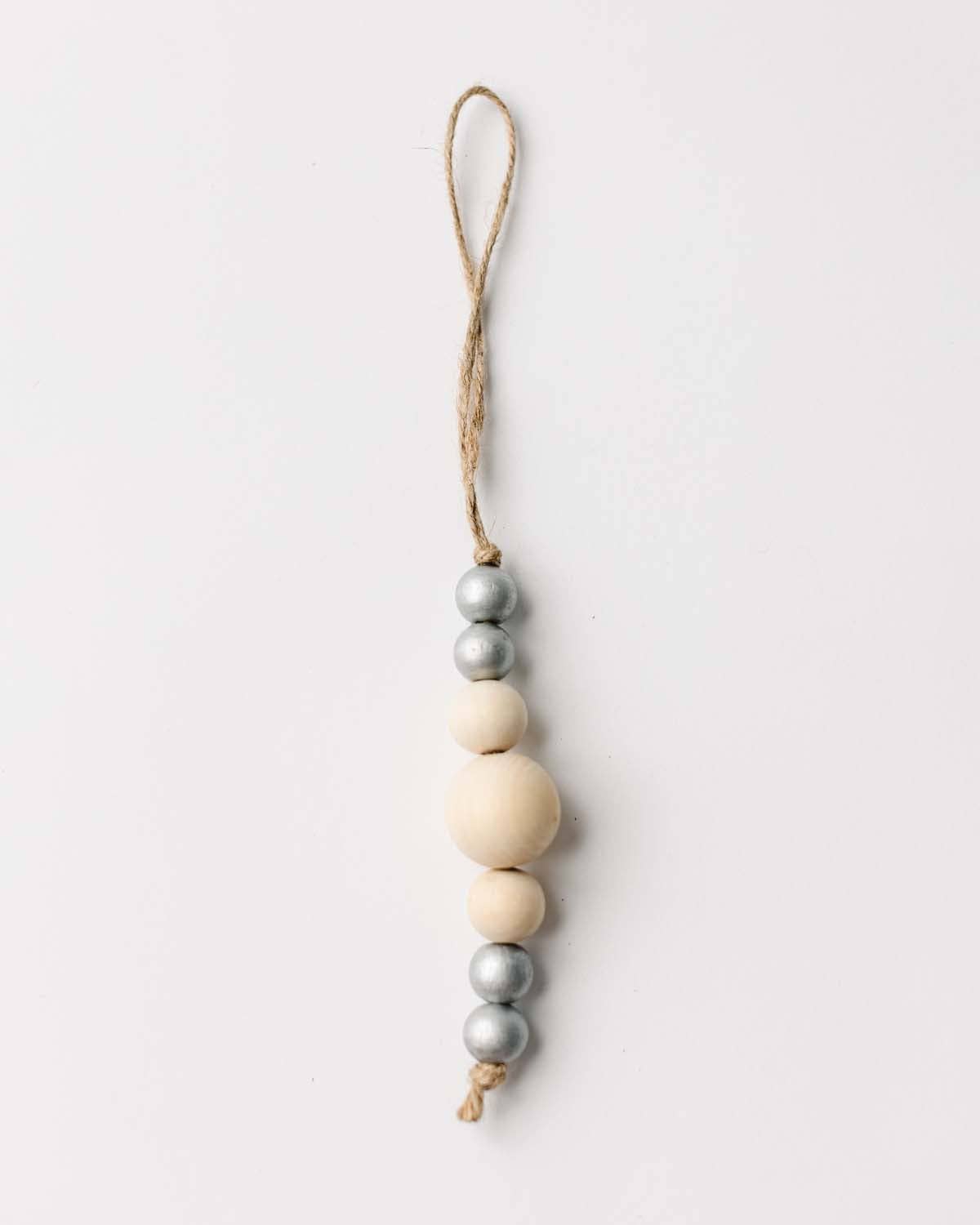 Lola Wooden Bead Christmas Ornament (Multiple Colors)