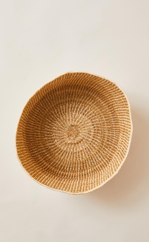 Banana Leaf Floor Basket | Mixed Natural
