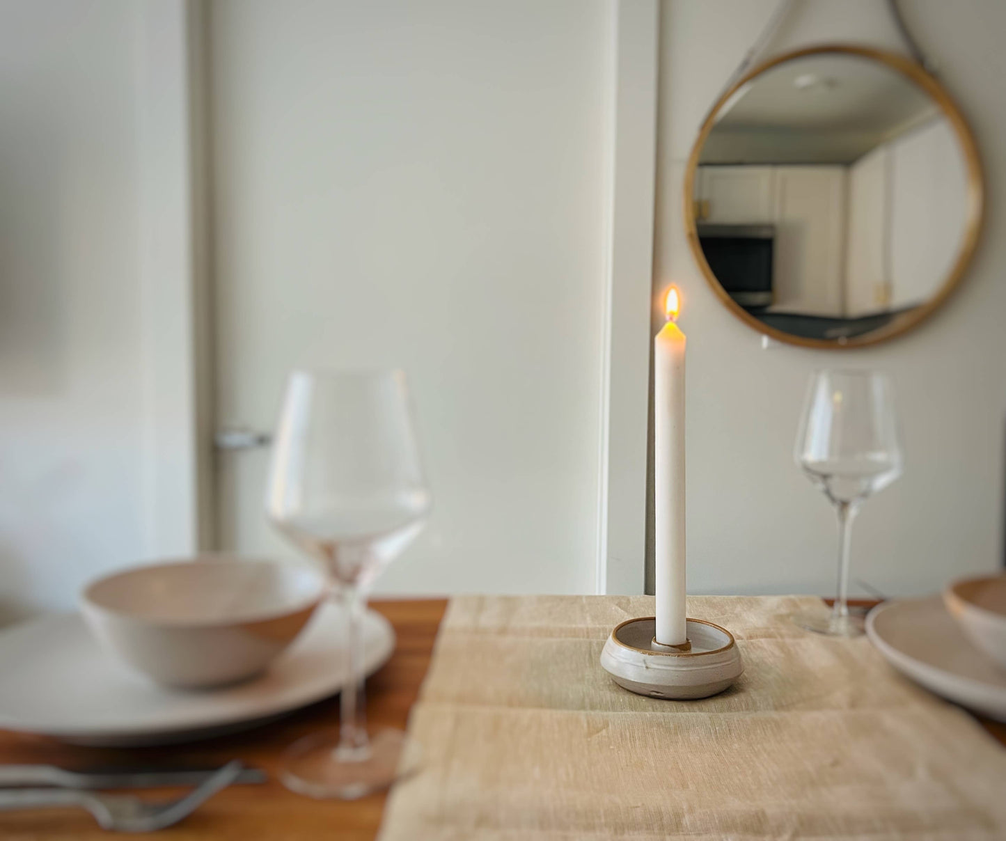 Halo Ceramic Candle Holder