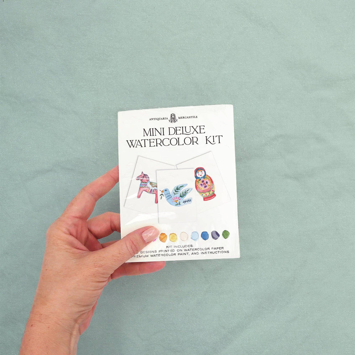 Mini Watercolor Painting Kit | Scandinavian Folk