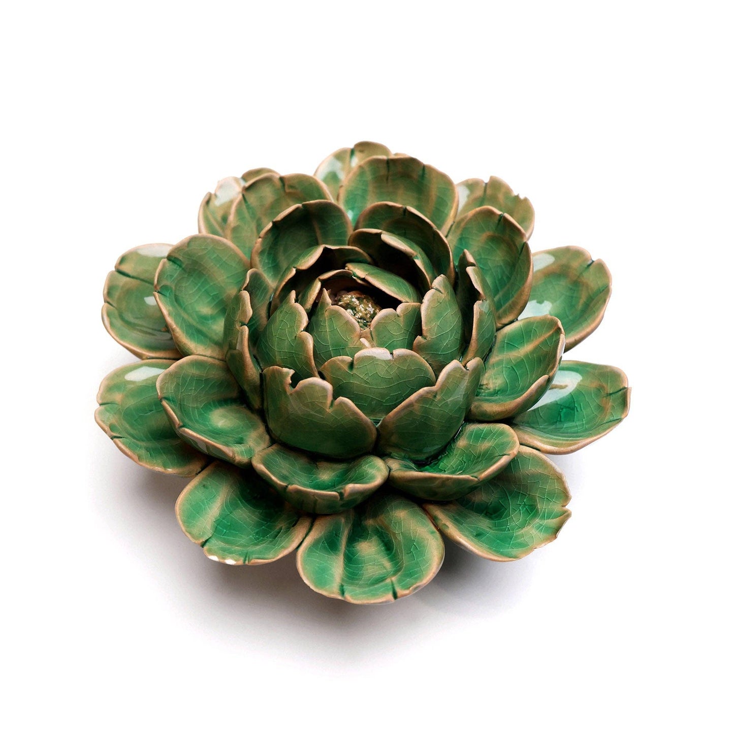 Ceramic Flower | Green Succulent