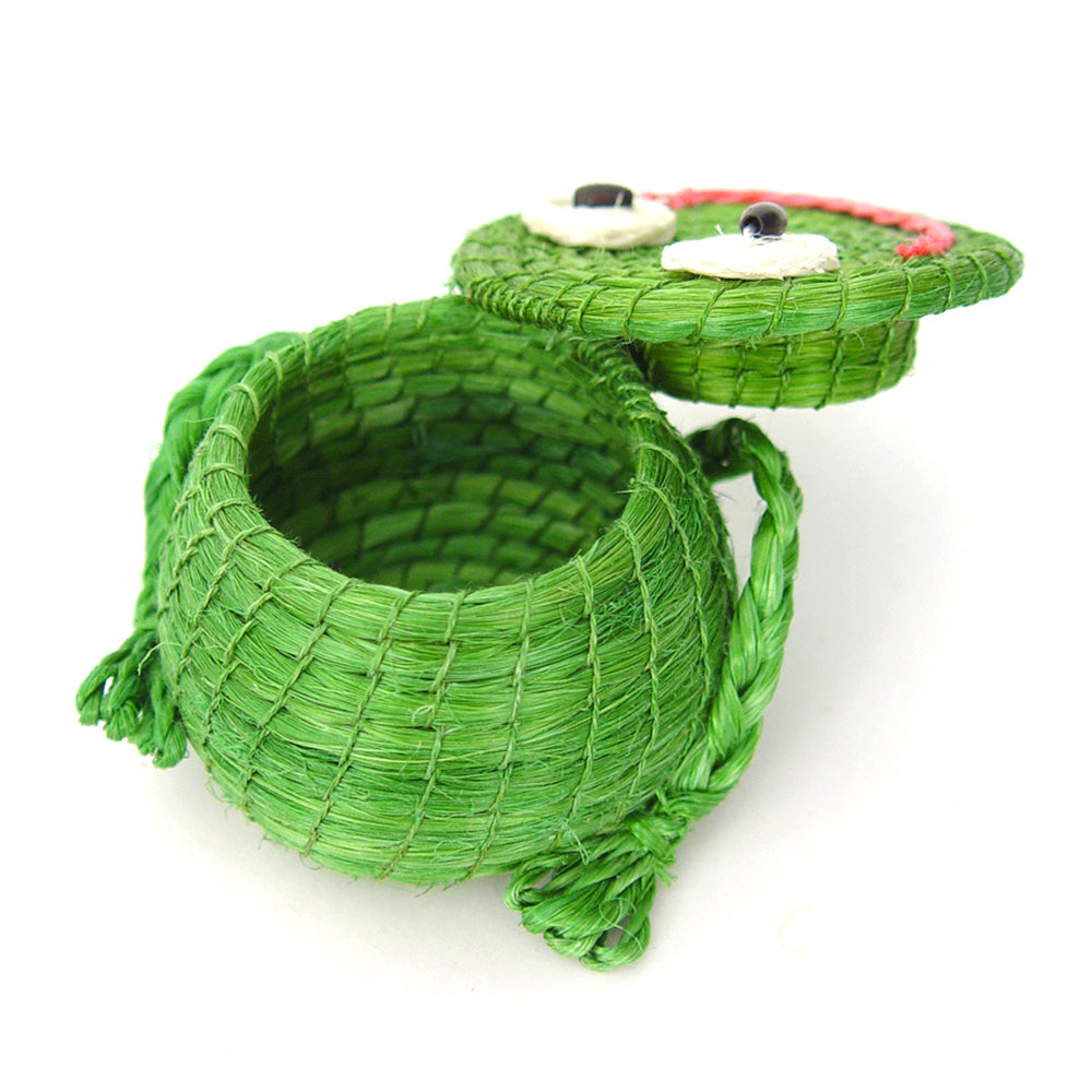 Frog Woven Lidded Children's Basket