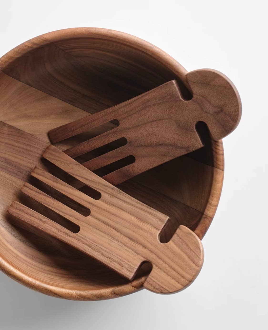 Walnut Salad Servers