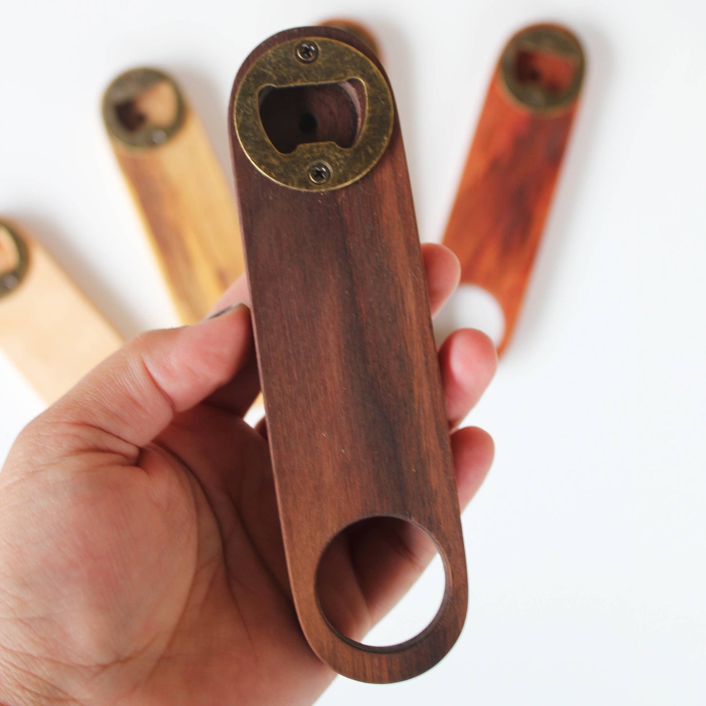 Handcrafted Wood Bottle Opener