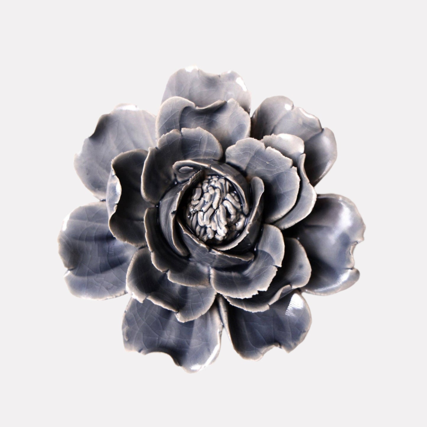 Ceramic Flower | Grey Rose
