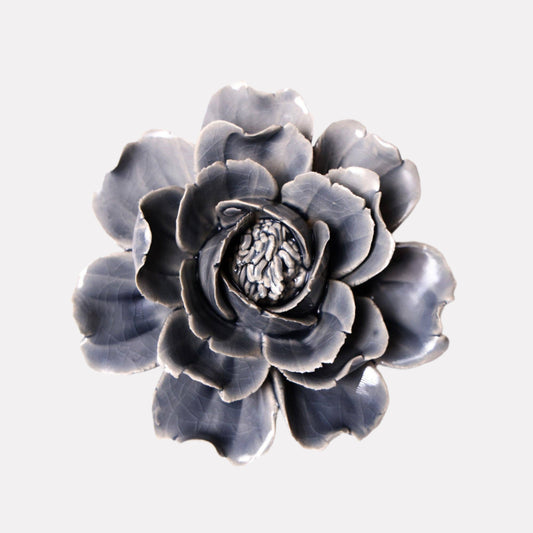 Ceramic Flower I Grey Rose