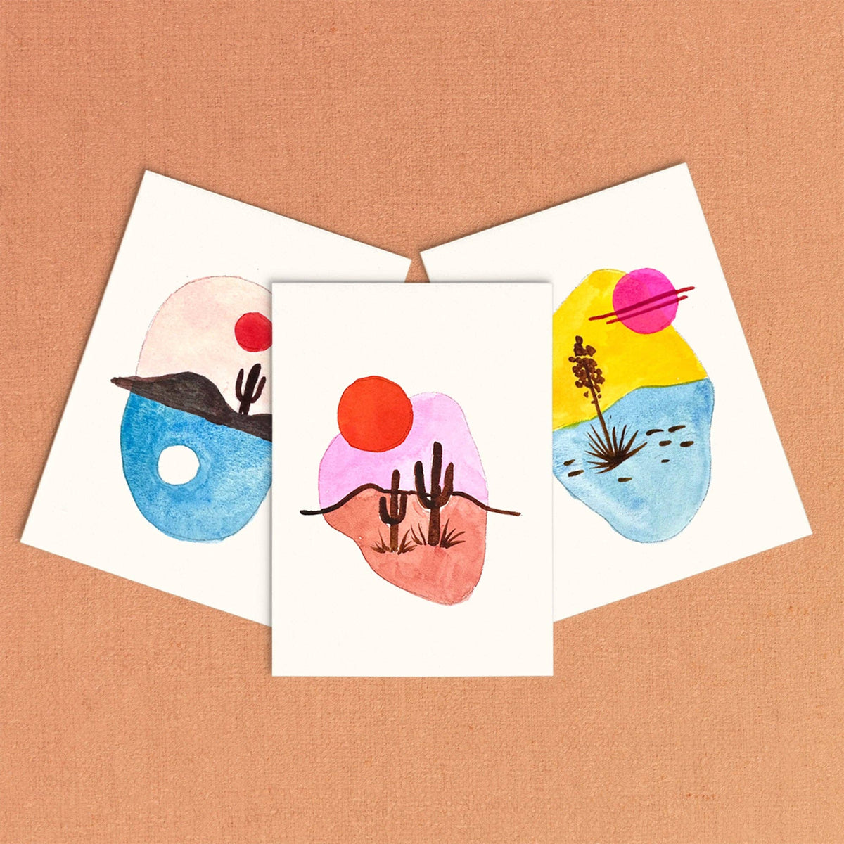 Mini Watercolor Painting Kit | Desert Landscapes