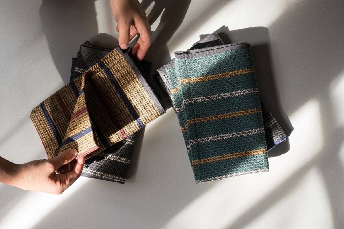 Slate Cotton Waffle Weave Kitchen Towel (Multiple Colors)