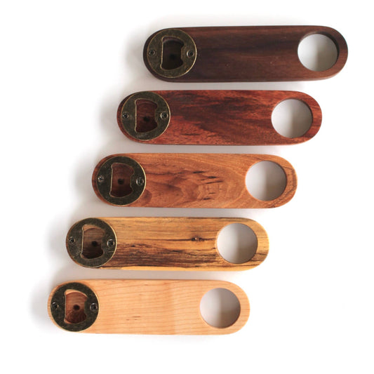 Handcrafted Wood Bottle Opener