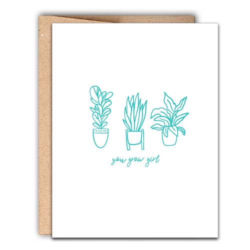 You Grow Girl Greeting Card