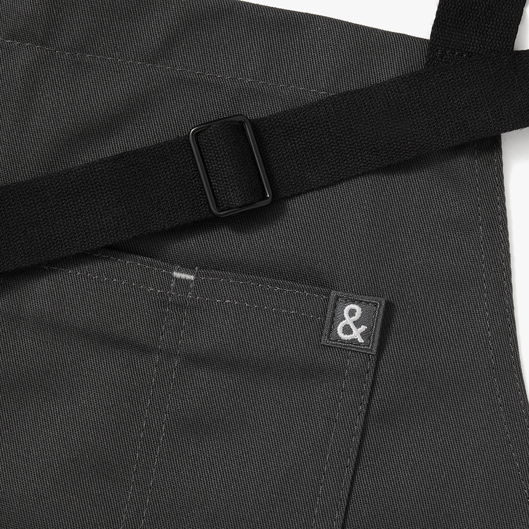 The Essential Apron | Charcoal Grey Canvas