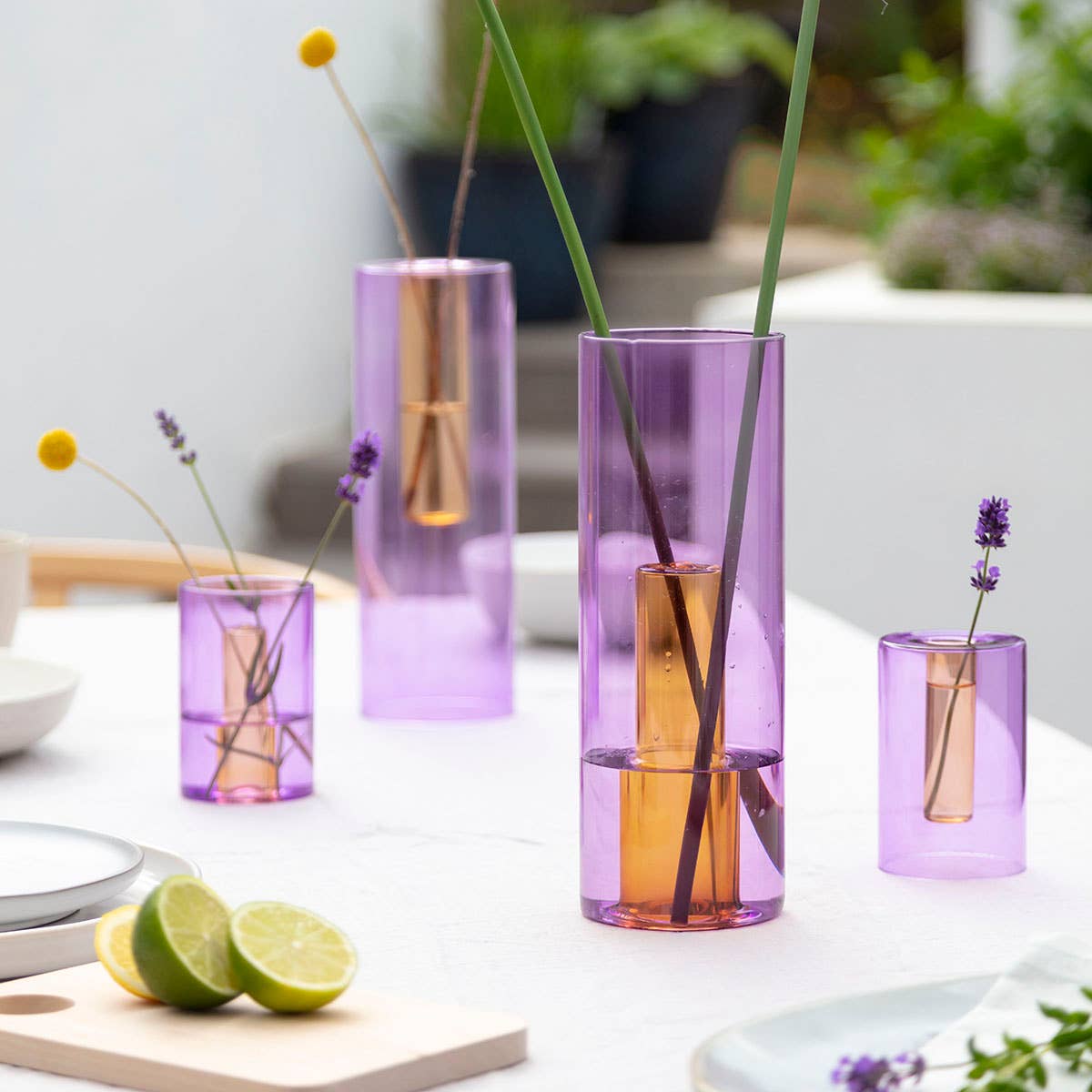 Reversible Glass Vase (Multiple Colors)