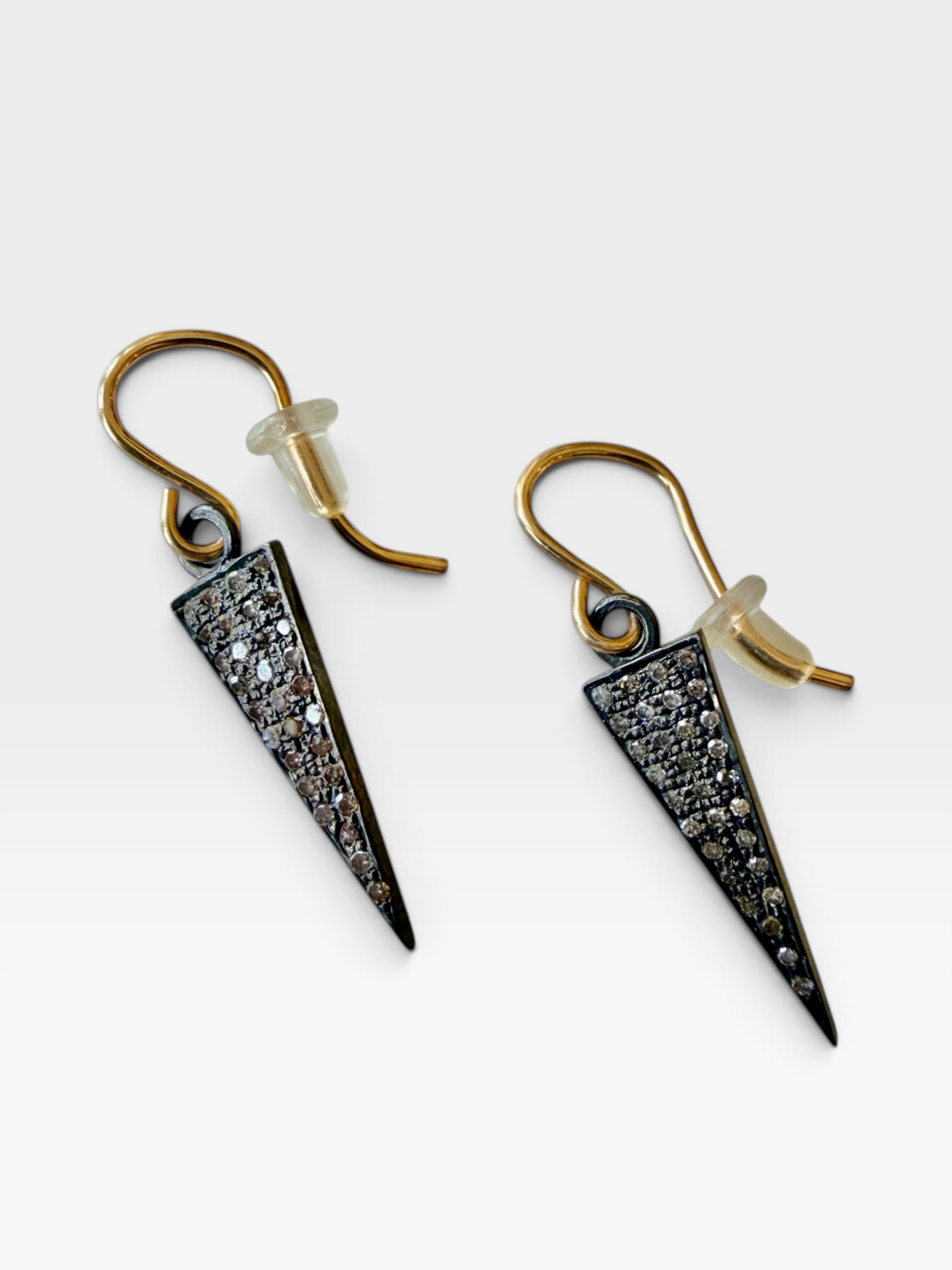 Pavé Diamond Arrow Earrings