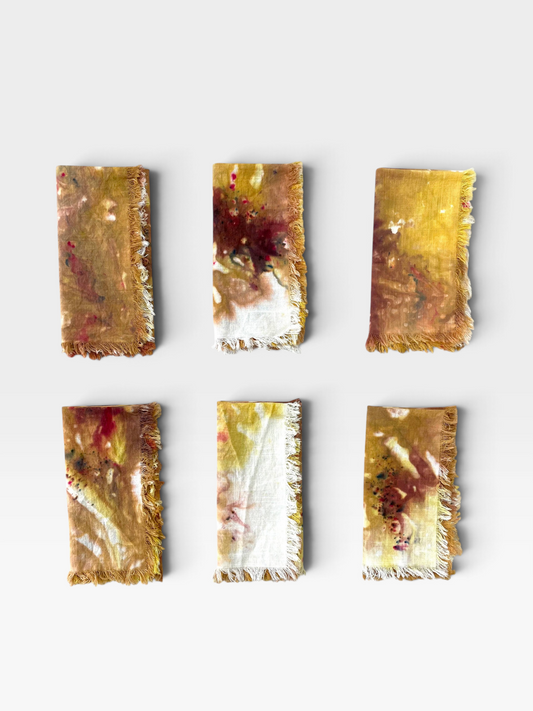 Hand-Dyed Cloth Napkins | Sunflower (Set of Four)