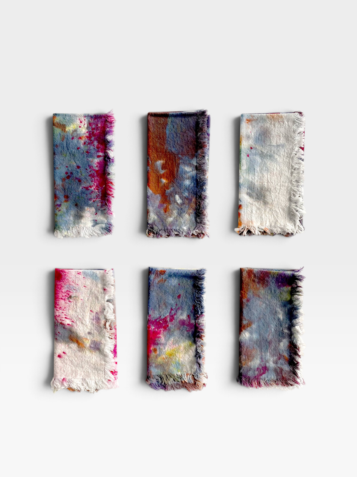 Hand-Dyed Cloth Napkins | Painter's Magic (Set of Four)