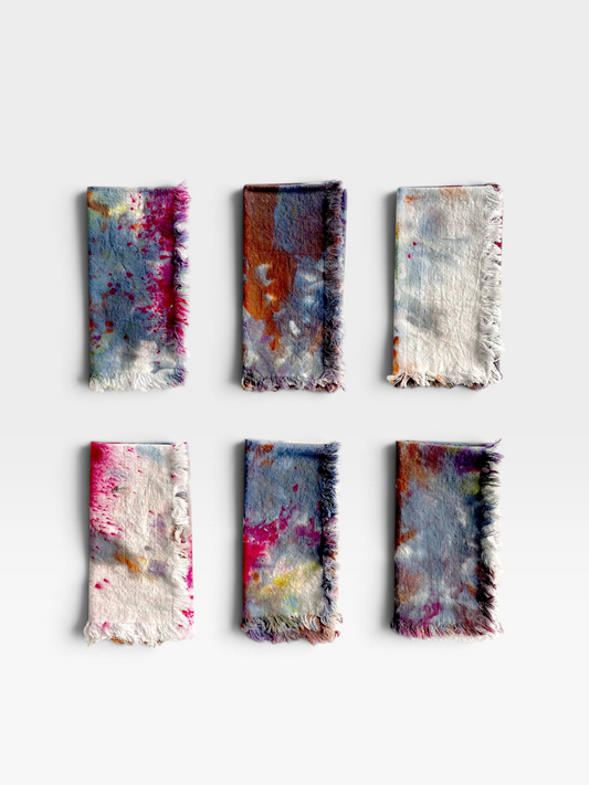 Hand-Dyed Cloth Napkins | Painter's Magic (Set of Four)