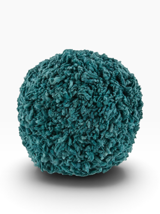 Wool Momo Pillow I Peacock