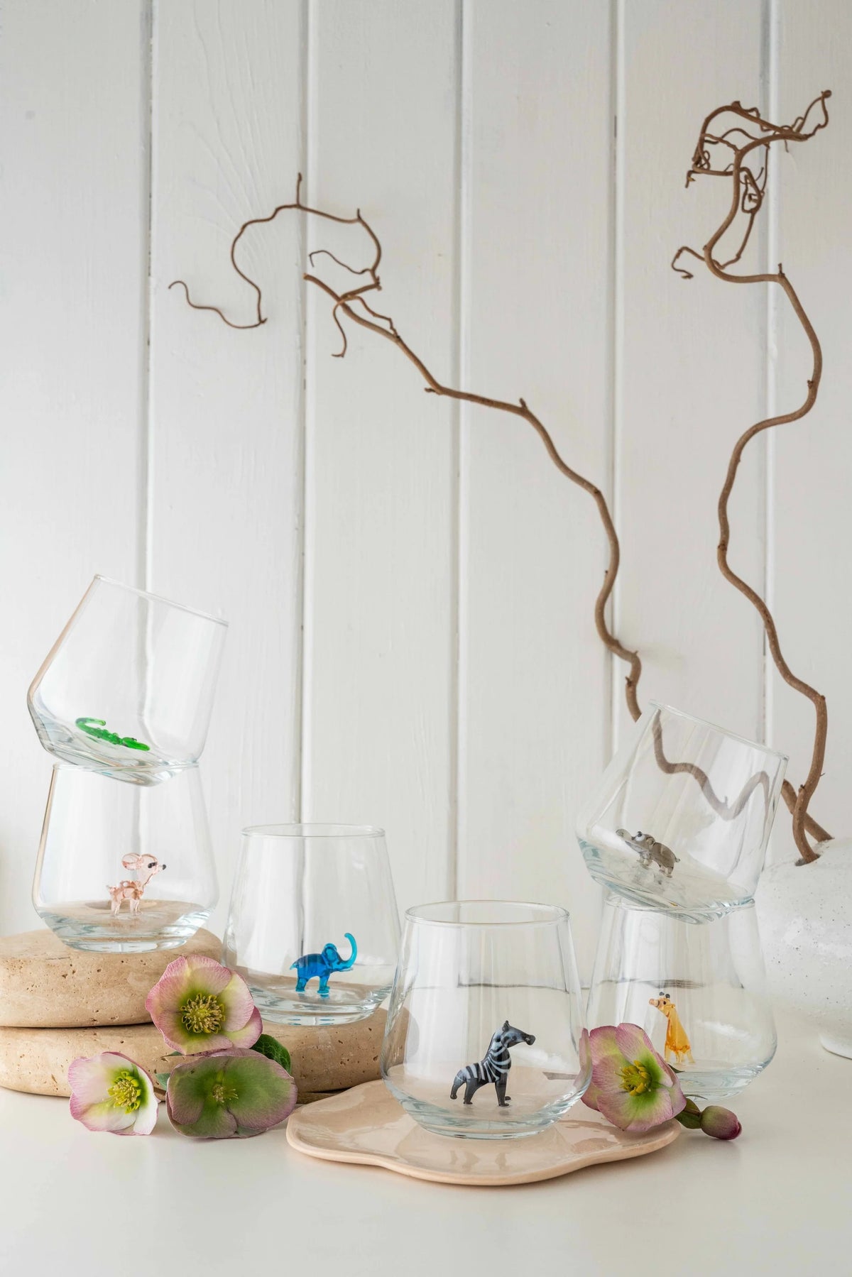 Minizoo Drinking Glasses (Set of 6) | Safari