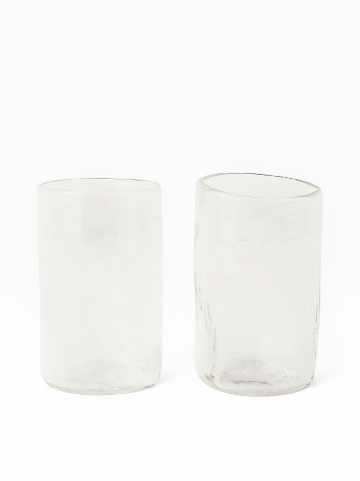 Oaxacan Handblown Clear Glass Tumbler (Set of 6)  | Large