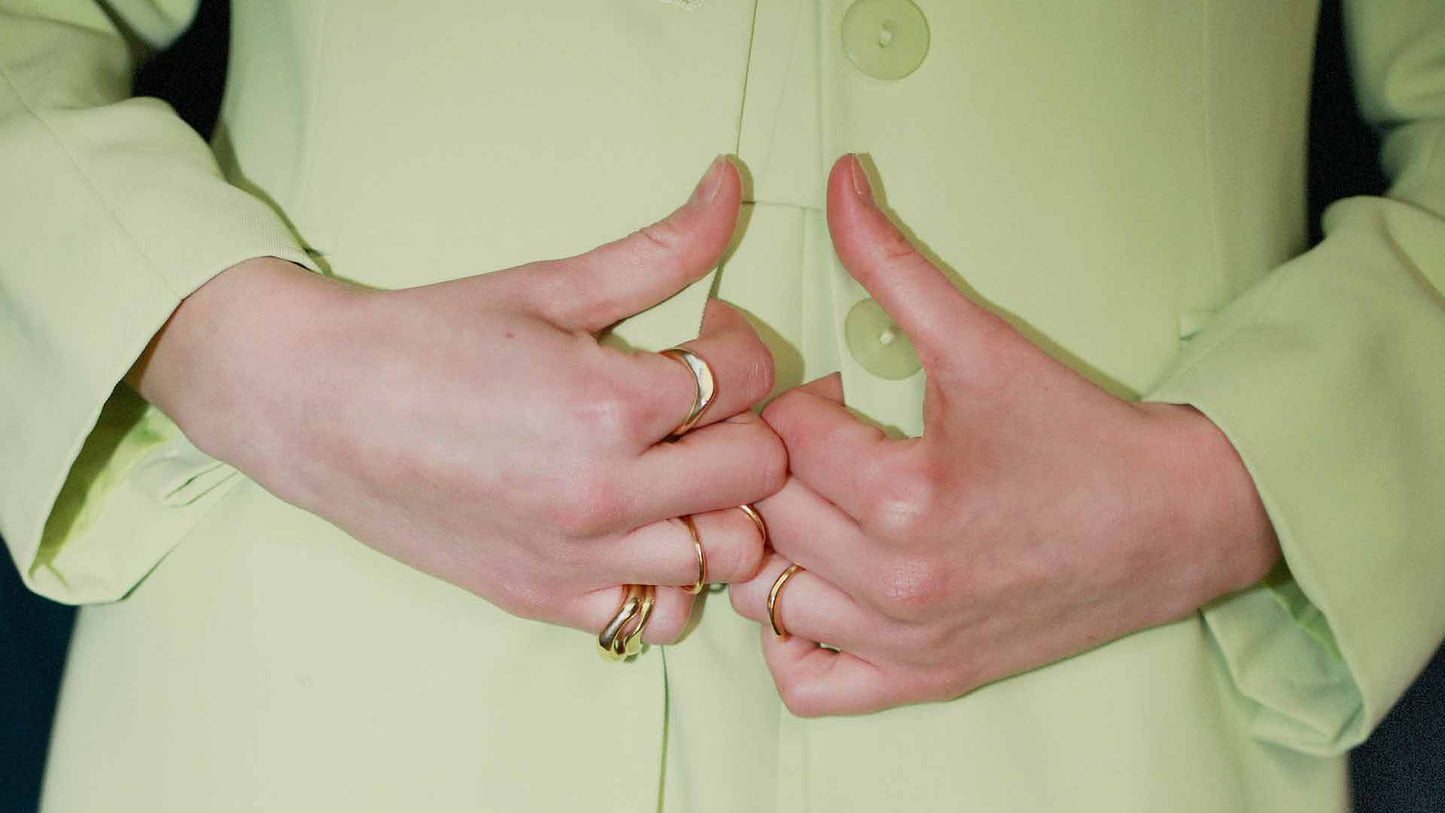 Gold Wave Ring
